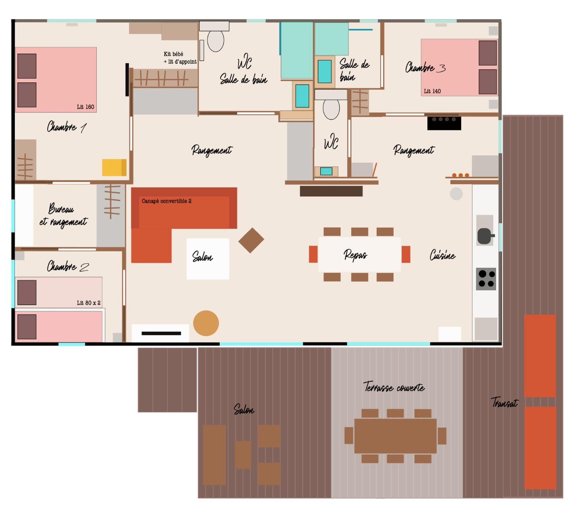 "Le Marina" Maison & Appartements Proche De La Mer Avec Piscine Sérignan Exteriör bild
